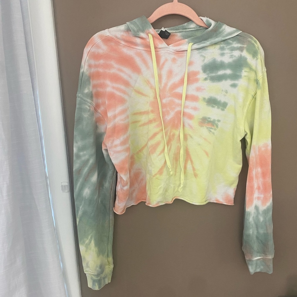 Wild Fable Tie Dye Cropped Hoodie - S